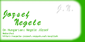 jozsef negele business card