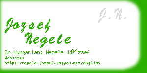 jozsef negele business card